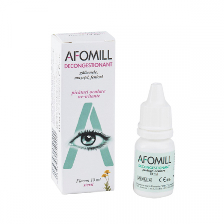 Igiena oculara si ORL - Afomill Decongestionant Picaturi Oculare x 10 ml