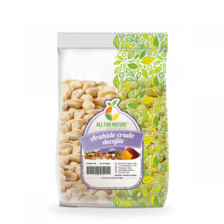 Dieta, nutritie si wellness - All For Nature Arahide Crude Decojite Albe x 500 g