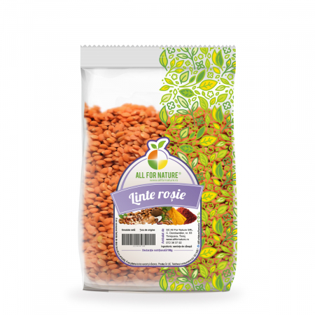 Seminte si nuci - All For Nature Linte Rosie x 500 g