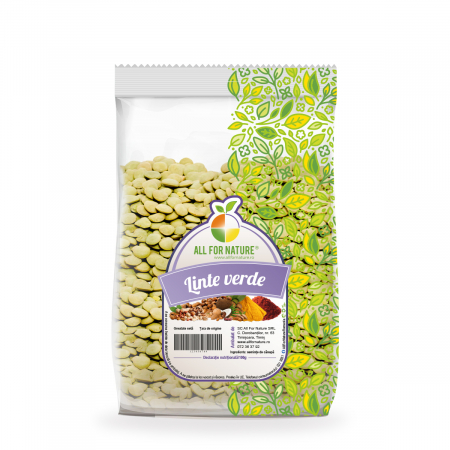 Seminte si nuci - All For Nature Linte Verde x 500 g