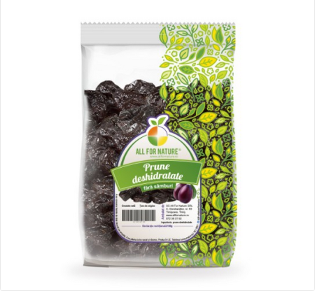 Fructe uscate sau confiate - All For Nature Prune Deshidratate Fara Samburi x 500 g