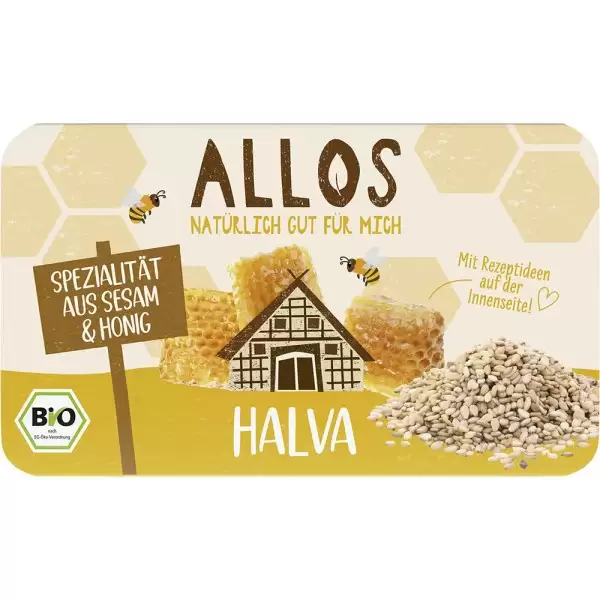 Dieta, nutritie si wellness - Allos Halva Cu Miere Bio x 75 g