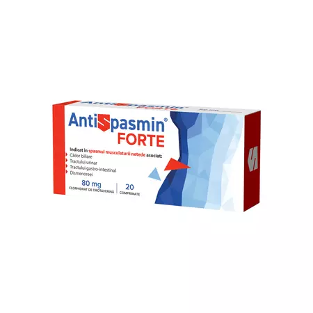 Afectiuni digestive - Antispasmin Forte x 20 cps.