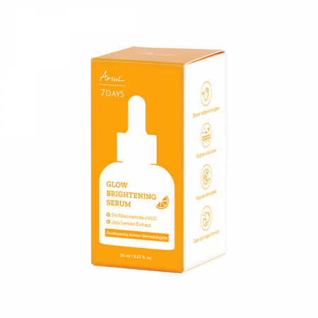 Ingrijire ten - Ariul 7Days Glow Serum Luminozitate 5% Niacinamide+Vitamina C & Jeju Lemon Extract x 20 ml