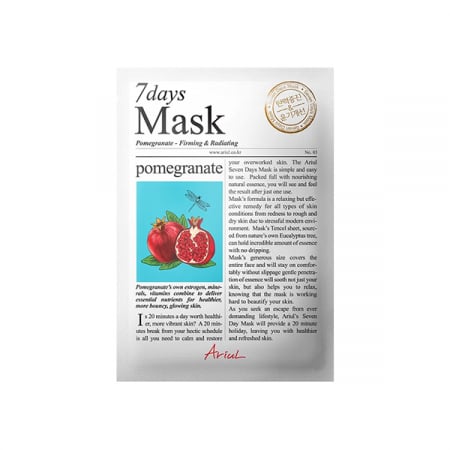 Ingrijire ten - Ariul 7Days Masca Servetel Rodie Pentru Fermitate Si Luminozitate x 20 g
