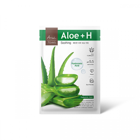 Ingrijire ten - Ariul 7Days Plus Masca Servetel Aloe Vera + H (Acid Hyaluronic) PH 5.5 Pentru Calmare x 23 g
