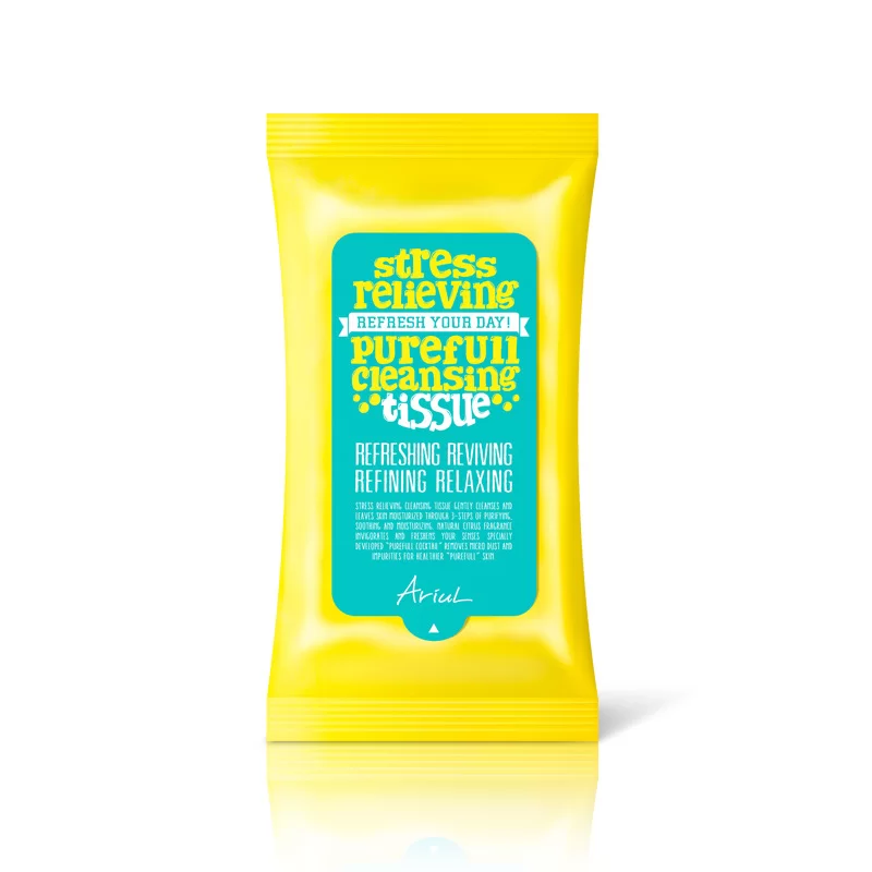 Ingrijire ten - Ariul Stress Relieving Purefull Cleansing Tissue Servetele Demachiante x 15 bc.