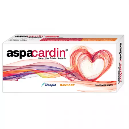 Afectiuni cardiovasculare - Aspacardin 180 mg x 30 tb.