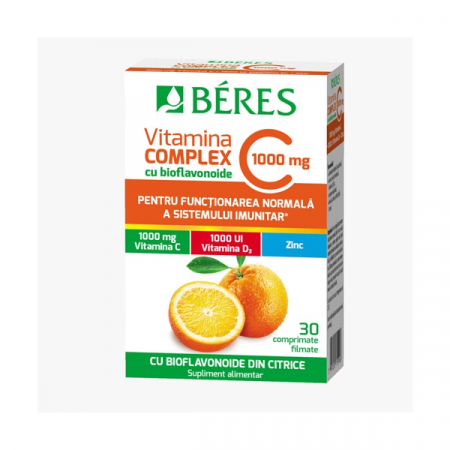Imunitate - Universs _ Beres Vitamina C Complex 1000 mg x 30 cpr. filmate