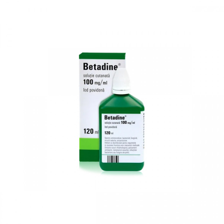 Afectiuni dermatologice - Betadine Solutie Cutanata 10% x 120 ml