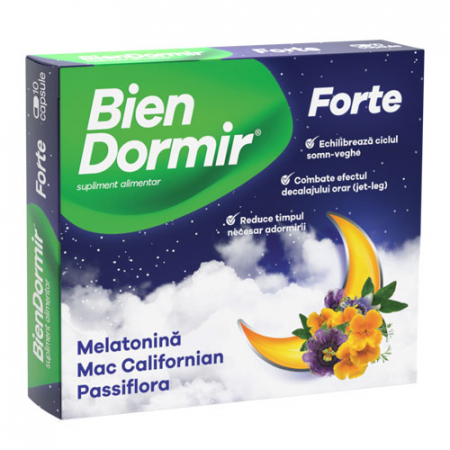 Afectiuni neurovegetative - Bien Dormir Forte x 20 cps.