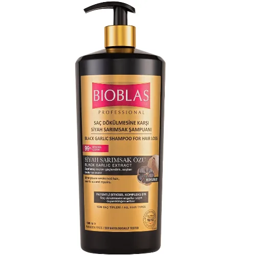 Cosmetice - Bioblas Black Garlic Sampon Anticadere Cu Extract De Usturoi Negru Organic x 1000 ml