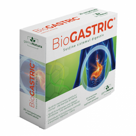 Suplimente alimentare/Dispozitive medicale - BioGASTRIC x 20 cpr. masticabile