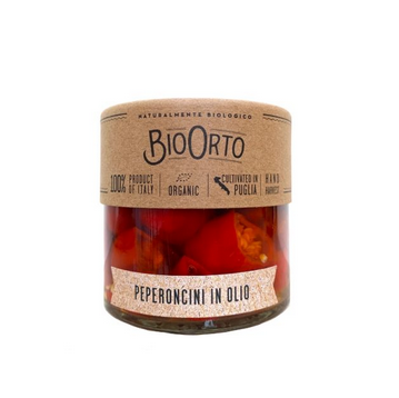 Conserve - BioOrto Ardei Iute Bio In Ulei De Masline x 212 ml