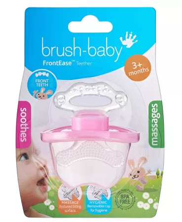 Igiena orala - Brush Baby FrontEase Suzeta Cu Rol De Periuta De Dinti Roz - BRB 201