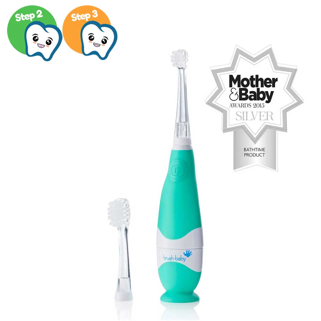 Igiena orala - Brush Baby Periuta De Dinti Electrica BabySonic Turcoaz 0-3 ani - BRB 051