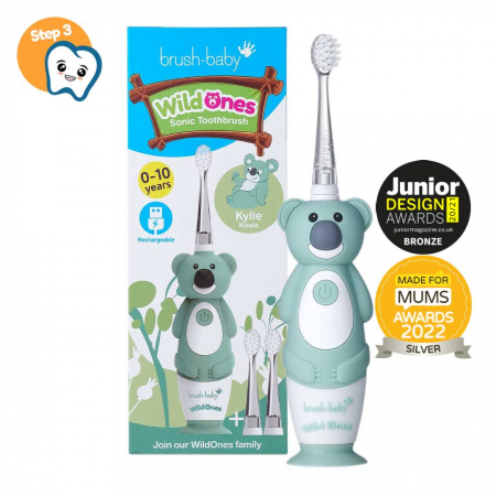 Igiena orala - Brush Baby WildOnes Periuta De Dinti Electrica Reincarcabila Kylie Koala 0-10 ani - BRB 234