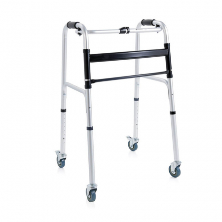 Cadre de mers - Cadru De Mers Pliabil Cu 2 Roti Rivotante Si 2 Roti Pivotante Cu Frana - RP741