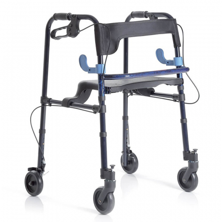 Cadre de mers - Cadru De Mers Pliabil Cu 4 Roti Mobile Si Scaun - RP751