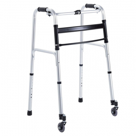 Cadre de mers - Cadru De Mers Pliabil Cu Spate Fix Si 2 Roti Mobile Fata - RP734