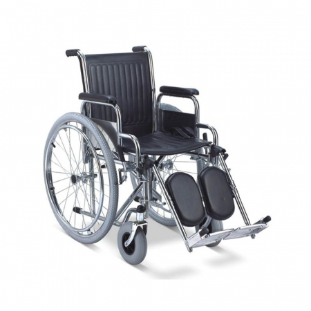 Carucioare cu rotile - Carucior Cu Rotile Din Otel Cromat Cu Actionare Manuala - FS902C-46
