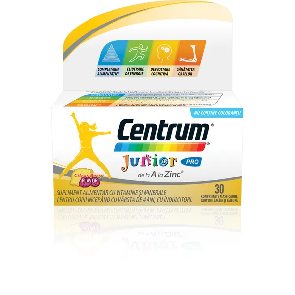 Vitamine si minerale - Centrum Junior A-Z Pro x 30 cpr. masticabile