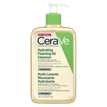 Ingrijire ten - CeraVe Ulei de Curatare Spumant si Hidratant Pentru Piele Normal-Uscata si Atopica x 473 ml