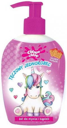 Mama si copilul - Chlapu Chlap Rainbow Unicorns Gofre Dulci Gel De Baie Si Dus Copii x 236 ml