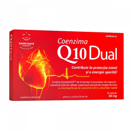Cardiovasculare si tensiune - Coenzima Q10 Dual 60 mg x 30 cps.