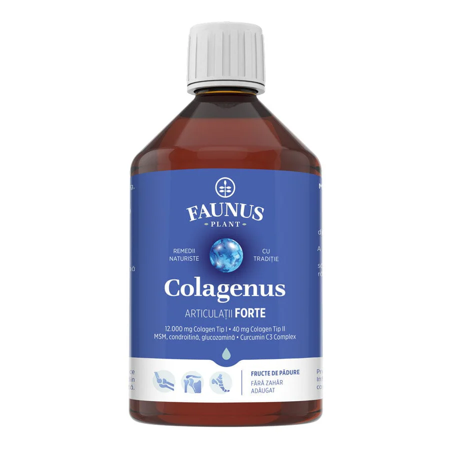 Afectiuni osteo-musculo-articulare - Colagenus Articulatii Forte Colagen Tip 1 12.000 mg + Colagen Tip 2 40 mg x 500 ml