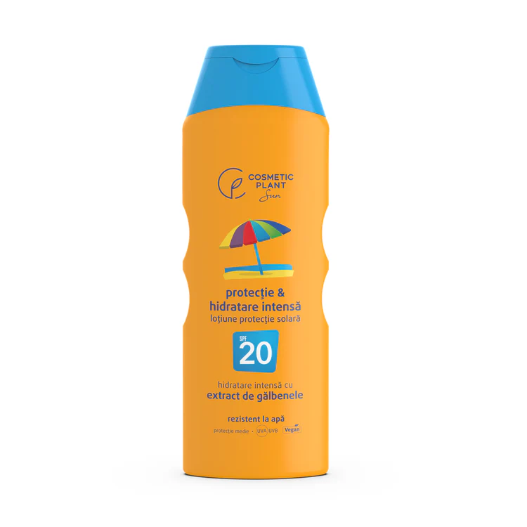 Protectie solara - Cosmetic Plant Emulsie Plaja Rezistenta La Apa Cu Galbenele SPF20 x 200 ml