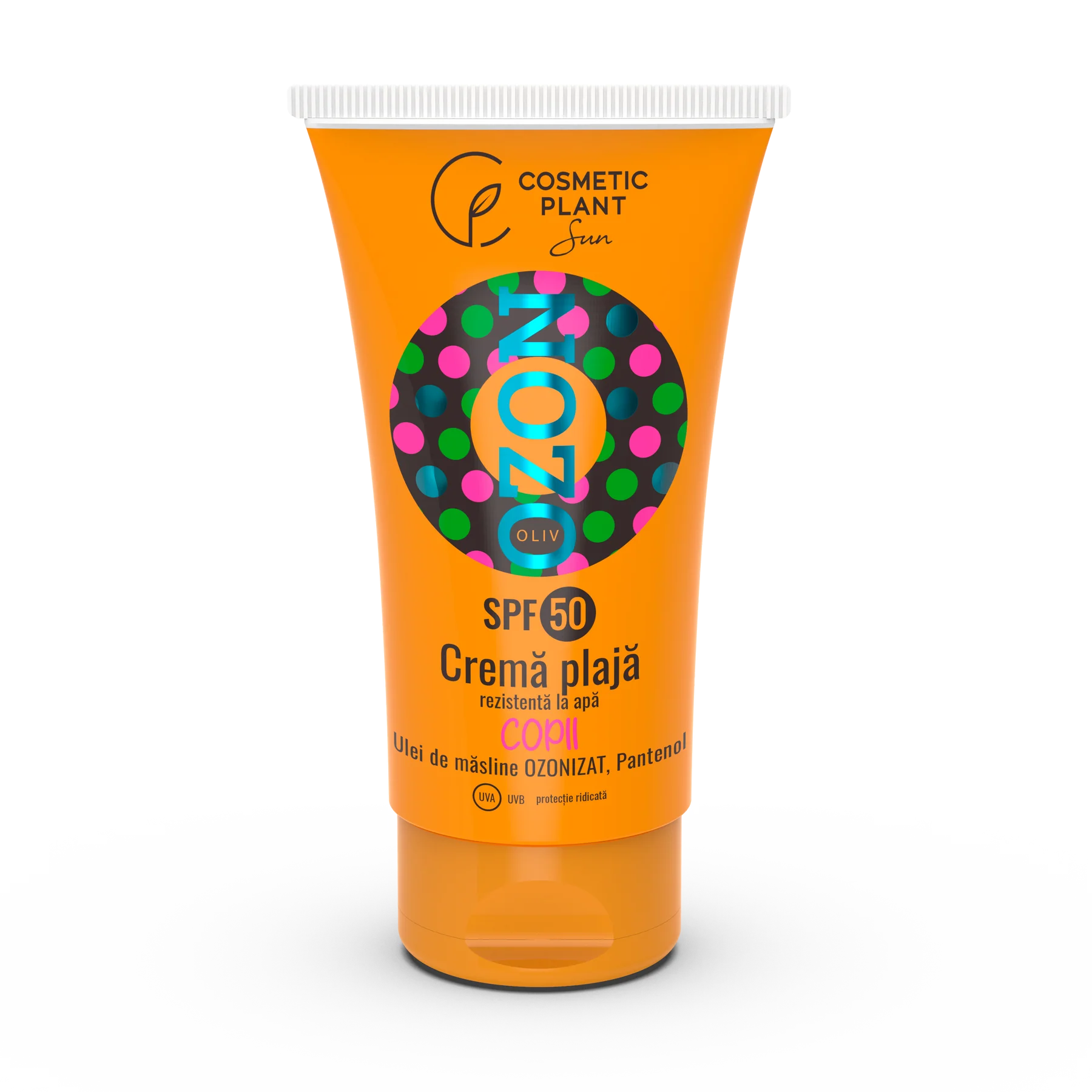 Protectie solara - Cosmetic Plant Ozon Crema Plaja Pentru Copii Rezistenta La Apa Cu Ulei De Masline Ozonizat SPF50 x 150 ml