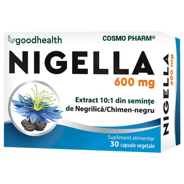 Imunitate - Cosmo Pharm Good Health Nigella Sativa 600 mg x 30 cps. veg.