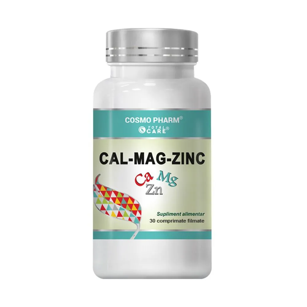 Afectiuni osteo-musculo-articulare - Cosmo Pharm Total Care Cal-Mag-Zinc x 30 tb.