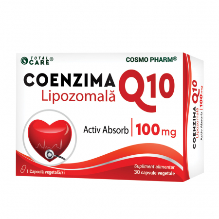Cardiovasculare si tensiune - Cosmo Pharm Total Care Coenzima Q10 Lipozomala Activ Absorb 100 mg x 30 cps. veg.