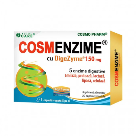 Afectiuni digestive - Cosmo Pharm Total Care Cosmenzime Digezyme 150 mg x 20 cps. veg.