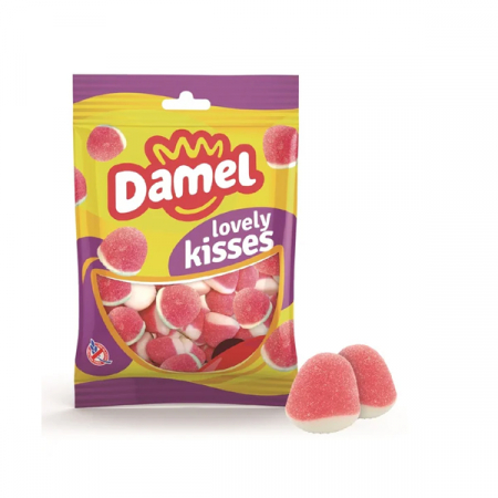 Jeleuri - Damel Jeleuri Gumate Strawberry Kisses Cu Capsuni x 80 g