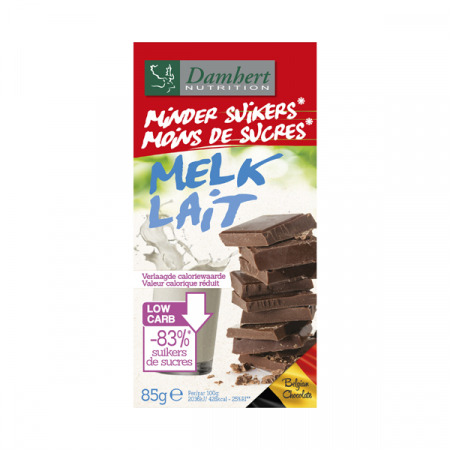 Gustari - Damhert Ciocolata Cu Lapte Fara Zahar Cu Maltitol x 85 g