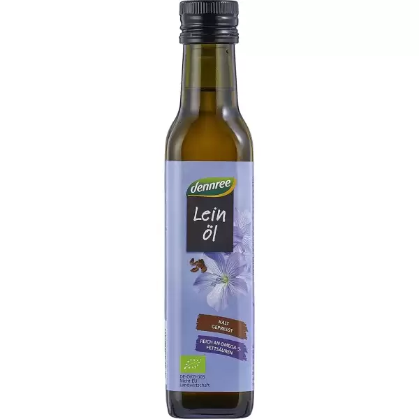 Uleiuri si unturi - Dennree Ulei De In Virgin Presat La Rece Bio x 250 ml