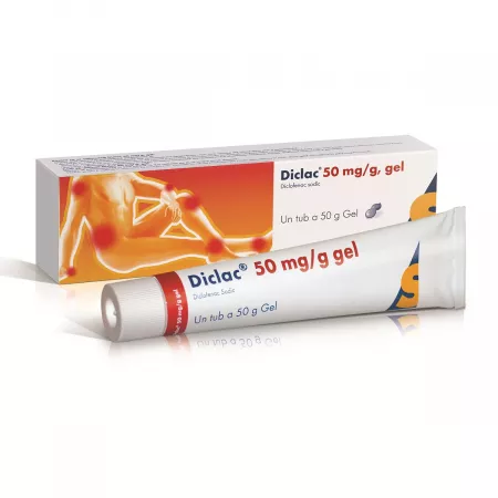 Afectiuni osteo-musculo-articulare - Diclac 5% Gel x 50 g