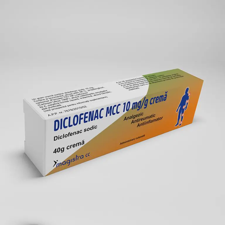 Afectiuni osteo-musculo-articulare - Diclofenac Mcc Crema 10 mg/g x 40 g