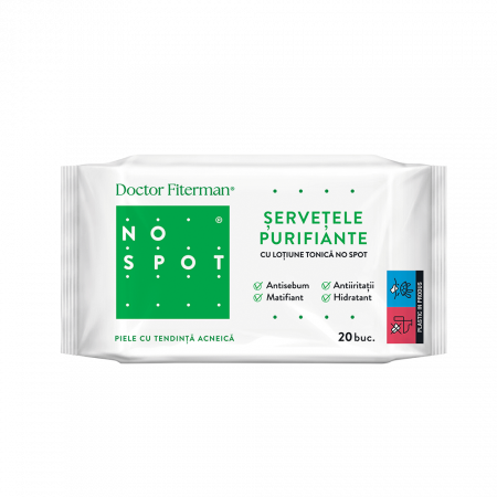 Cosmetice - Doctor Fiterman No Spot Servetele Purifiante Cu Lotiune Tonica x 20 buc.