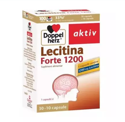 Afectiuni circulatorii - Doppelherz Aktiv Lecitina Forte 1200 mg x 30 cps. + 10 cps.