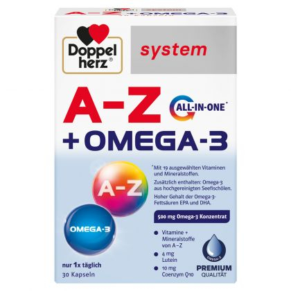 Vitamine si minerale - Doppelherz System A-Z + Omega-3 All-In-One x 30 cps.