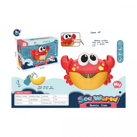 Jucarii - Easycare Baby Jucarie Muzicala Crab Pentru Baie De Facut Baloane Din Sapun