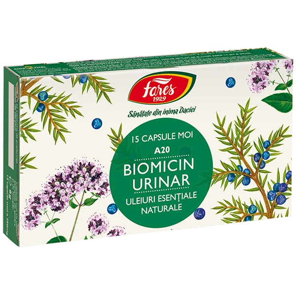 Afectiuni urinare - Fares Biomicin Urinar A20 x 15 cps. moi