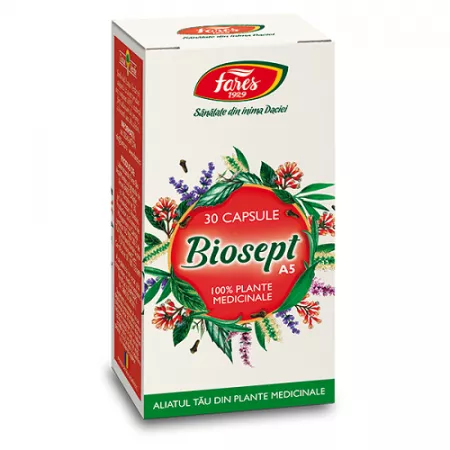 Raceala si gripa - Fares Biosept A5 x 30 cps.