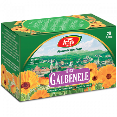 Dieta, nutritie si wellness - Fares Ceai Galbenele D103 x 20 pl.