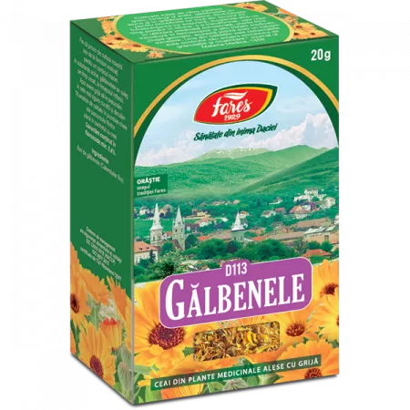 Dieta, nutritie si wellness - Fares Ceai Galbenele D113 x 20 g