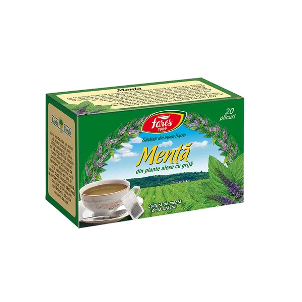 Dieta, nutritie si wellness - Fares Ceai Menta D125 x 20 pl.